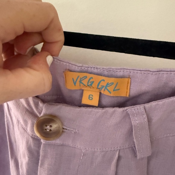 VRG GRL Keeping Cool Linen Pants // Lilac - Picture 4 of 4